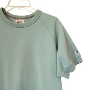 Todd Snyder Champion Short Sleeve Sweatshirt Mint Green Teal Men's Large Collab